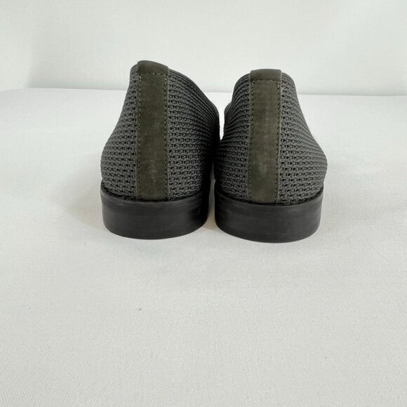 Eileen Fisher Demi Recycled Stretch Knit Loafer Size 6 Charcoal Gray Slip On - Picture 3 of 12
